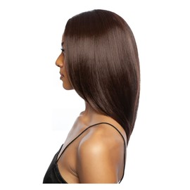 Mane Concept Brown Sugar Human Hair Mix HD Silk Press Lace Front Wig - BSHS208 SILK (SH4/27)