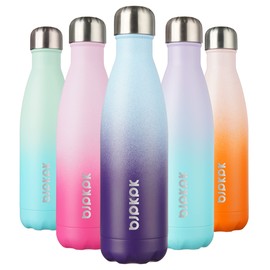 BJPKPK 17oz Insulated Stainless Steel Water Bottles,Sports Water Bottles Keep Cold for 24 Hours and Hot for 12 Hours,BPA Free for Travel,Ocean Dream