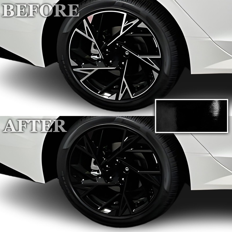 BOGAR TECH DESIGNS Rim Chrome Delete Overlay Film Compatible with
