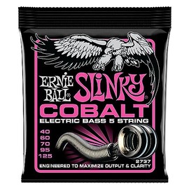 Ernie Ball Super Slinky Cobalt 5-String Electric Bass Strings 40-125 Gauge