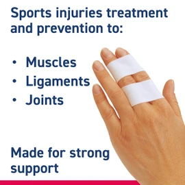 Strappal Strappal Rigid Medical Tape for Sports Injuries Treatment and Prevention - Strong Skin Adhesion - Latex Free - 2.5cm x 10m, White, 1 Roll