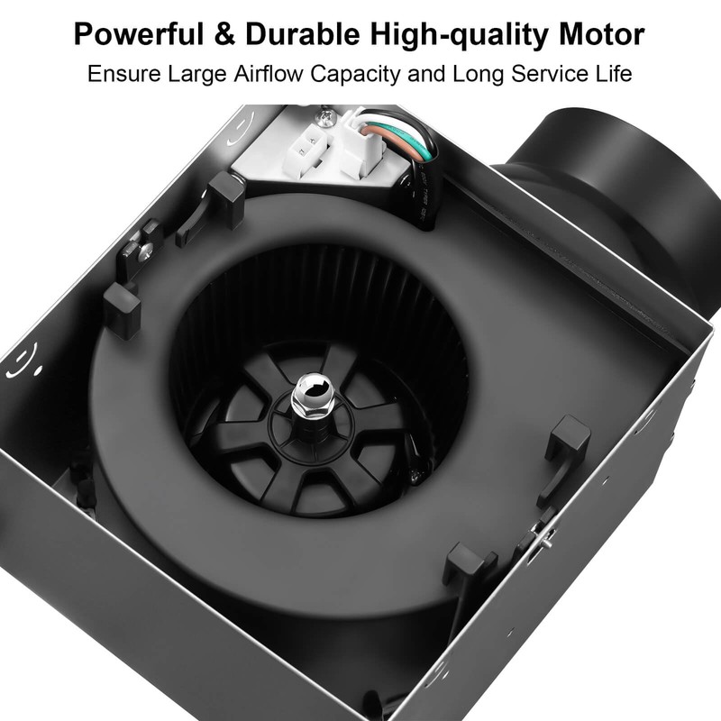 JOEAONZ Bathroom Exhaust Fan with Light 110 CFM Quiet with