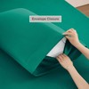 TOSMO 100% French Linen Sheets Set Twin Size, Breathable and