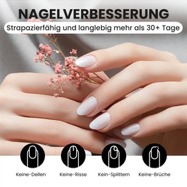 loroya® LED/UV Builder Gel Boost Milkshake 50 g - Builder Gel - Nail Extension - Nail Manicure