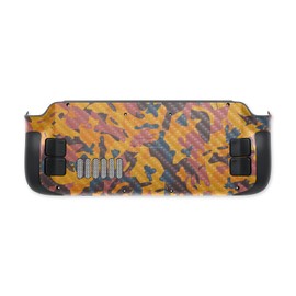 MightySkins Carbon Fiber Skin Compatible with Valve Steam Deck - Autumn Camouflage | Protective, Durable Textured Carbon Fiber Finish | Easy to Apply, Remove, and Change Styles | Made in The USA