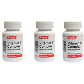 Rugby Vitamin B Complex with Vitamin C Vitamin Supplement 130 ct (3 Pack)