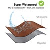 Vammcht Waterproof Apron with Comfortable Adjustable Bib Rubber Vinyl Dishwasher