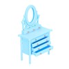 1:12 Scale Dollhouse Toilet Table High Simulation Wooden Miniature Dressing