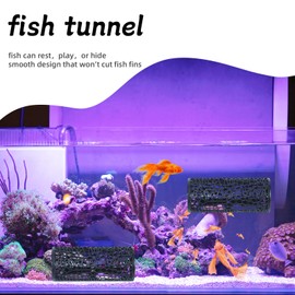 RUIAN Betta Hideout Black Fish Tank Decor Betta Fish Hideout Betta Hammock for Small Tank