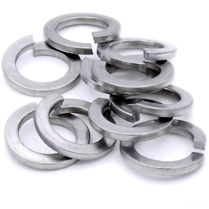 M8 (8mm) Rectangular Spring Split Lock Washer - Stainless Steel