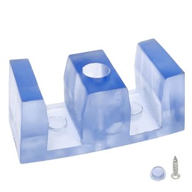 4pcs Sliding Glass Shower Door Side Anti-Collision Block,for 5/16"(8mm) Shower Glass Door,with Screws(48x22x20mm)