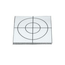 PATIKIL Survey Reflector Sheets 100x100mm, 12 Pcs Self-Adhesive Reflective Target Sheets Survey Target Mark Tape for Total Stations Check Shots Back Sights Monitoring, White