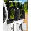 JOYTUTUS Towing Mirrors Extensions Compatible with 2018-2026 Wrangler JL/JLU &
