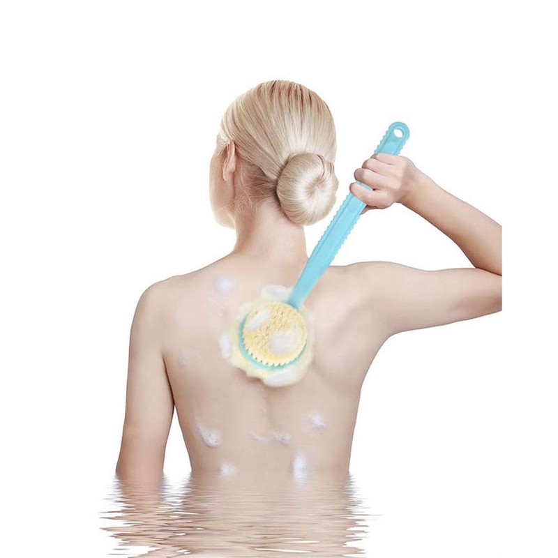 Bath Brushes with Loofah Back Scrubber Shower Body Brushes Long