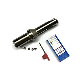 U Drill, 1-1/8"x3-1/2"x7", 1-1/4" Shank, Indexable, with Extra 4 WCMX05 Inserts, #UD-118