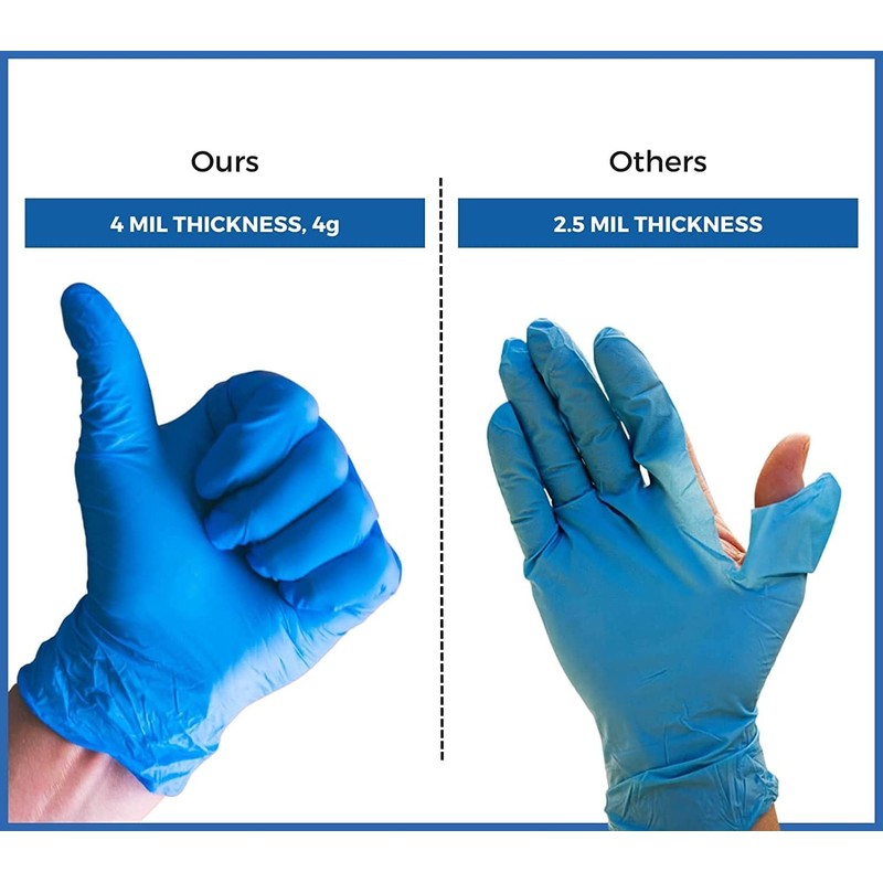 PANKTI Surgicals Powder Free Nitrile Gloves, Food Grade, Hand Disposable