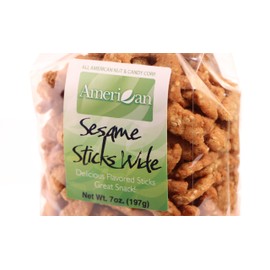 7oz Gourmet Style Bag of Delicious Wide Sesame Sticks [7⁄16 lb.]