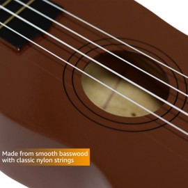 Trademark Innovations Ukulele for Beginners, 4 String Guitar, Ukulele Guitar, 21 Inch Ukulele