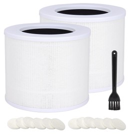 Core Mini-RF Replacement Filter Compatible with LEVOIT Core Mini Air Purifier, 3-in-1 High-Efficiency H13 True HEPA Filter for LEVOIT Core Mini Replacement, 2 Filters + 12 Aroma Pads by Safego