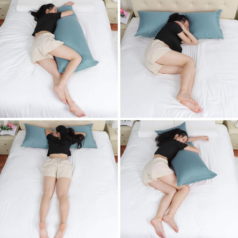 PiccoCasa Body Pillow Cover Pillowcase, 300 Thread Count, 100% Long
