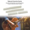 LYTIVAGEN Set of 4 Guitar Bridge Saddle Bone Saddle Set