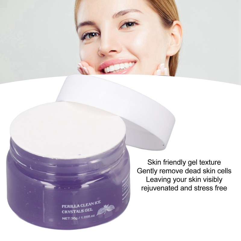 4Pcs Face Clean Gel Perilla Facial Skin Care Cleansing Hydrating