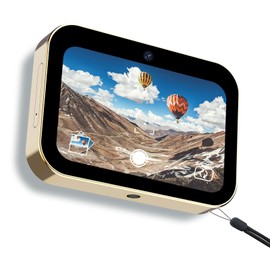 64MP 4K Digital Camera, 10x Telephoto, 120 Degree Wide Angle, 3" Touch Screen, HD Photography, 3600mAh, Support Live Streaming, OTG Connection, Music Playback (GOLD)