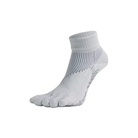 Lantage IF39 Athletic Round Pro Type FF 5 Finger Golf Socks, Short Length, Made in Japan, Men's/Women's, Anti-Slip, Grip, Golf Socks, gray (light gray)