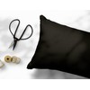 Amolavet Cushion Cover 40 x 80 cm, Black, Set of