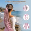 Elastic Dread Ponytail, Boho Braided Ponytail Extension with Elastic Hair