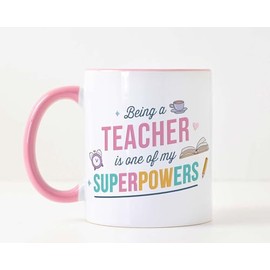 The Yellow Clip - Taza de regalo para Maestras, Profes, Regalos Día del Maestro (Superpoderes)