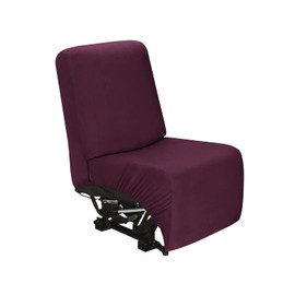 PureFit Additional Seat Cover for Reclining Couch Covers, Super Stretch Recliner Covers for Large Recliner, Reclining Sofa Slipcovers Furniture Protector for Kids Pets with Elastic Bottom, Wine