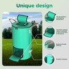 SPONDWILD Compost Bins Outdoor 32 Gallon Reusable Garden Yard Waste