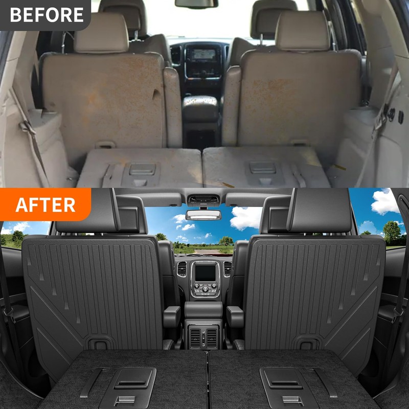 powoq 6 Seats Cargo Mat Compatible with 2016-2025 Dodge Durango