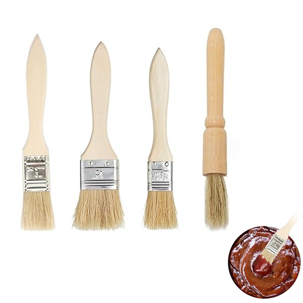 4Pcs Pastry Brushes, Oil Brush for Cooking, Pastry Brushes for