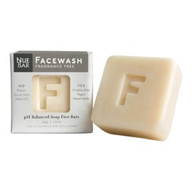 NueBar Face Wash Bar - Fragrance Free, 45g