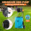 6.6 Gallon Battery Powered Sprayer, Portable Sprayer with Wheels,0-94 PSI,12V
