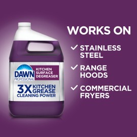 P&G Professional DAWN Kitchen Surface Degreaser - 1 GAL (Case of 2) - For Removing Grease Found in Commercial Kitchens & Food Service (Packaging May Vary)