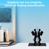 2 Pcs Book Holder, T-Shaped Structure Book Stand,Metal Bookends,Book Stopper,European