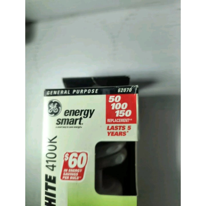 GE Energy Smart CFL 3 Way Cool White Bulb. 50/100/150