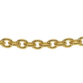trendor Anchor Chain Gold on Silver 925 Round Anchor Diameter 1.5 mm 75388