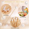 200 Pcs Pearl Cocktail Picks 4.7Inch Toothpicks Cocktail Sticks Bamboo