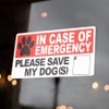 In Case of Emergency, Save My Dog(s) - 2 Stickers