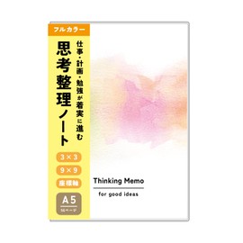 NoteLife Mandala Chart Thinking Organizing Notebook, a5, Goal Achievement, Problem-Solving, Analysis, Idea, Notepad, 9x9, 3x3, Full Color