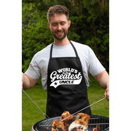 Print4U Apron Greatest Uncle Gift For Him Birthday Father's Day Present Blue