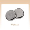 HARFINGTON 10pcs Metal Round Flat Buttons 18mm Zinc Alloy Shank