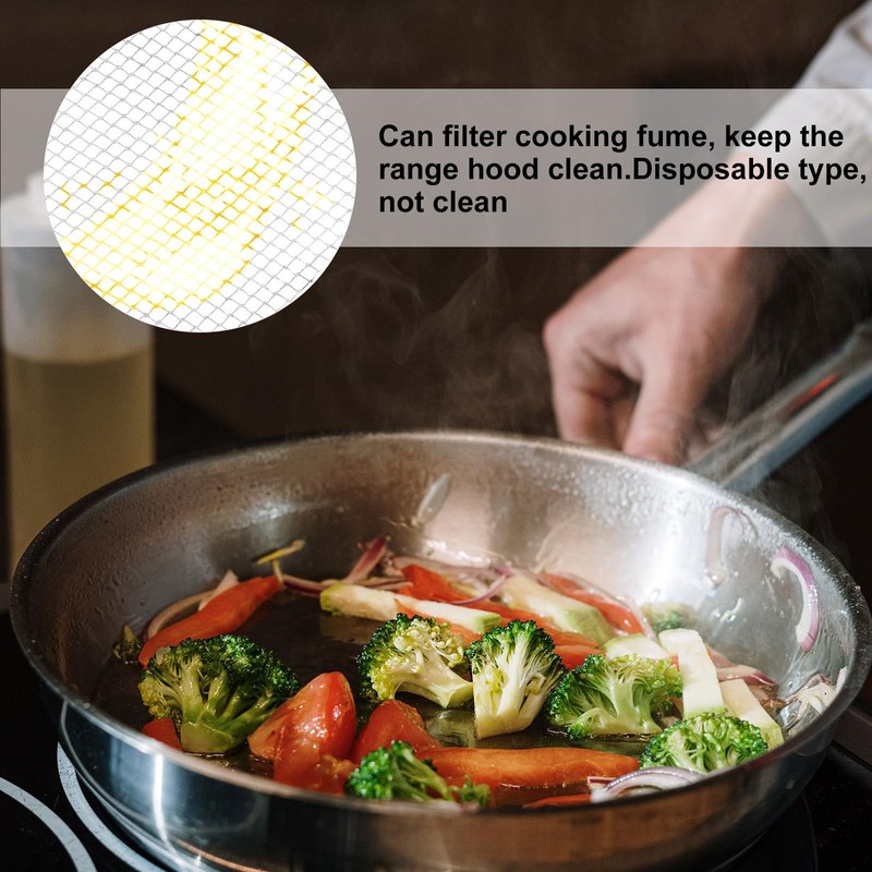 ULTECHNOVO Sakura 10pcs Range Hood Filters Strainer Fryer Round Hood