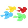 MTQY 20PCS Miniature DC Motor 2mm Shaft Propeller Plastic Four