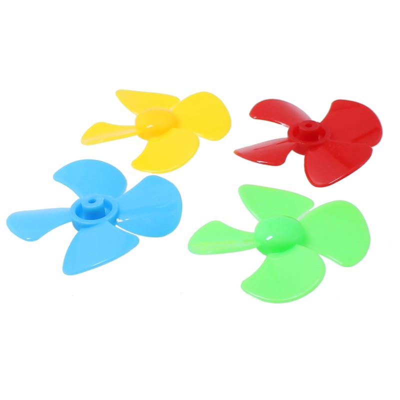 MTQY 20PCS Miniature DC Motor 2mm Shaft Propeller Plastic Four