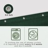 KOUFALL Hunter Green Shower Curtains for Bathroom Decor,Washbale Linen Fabric